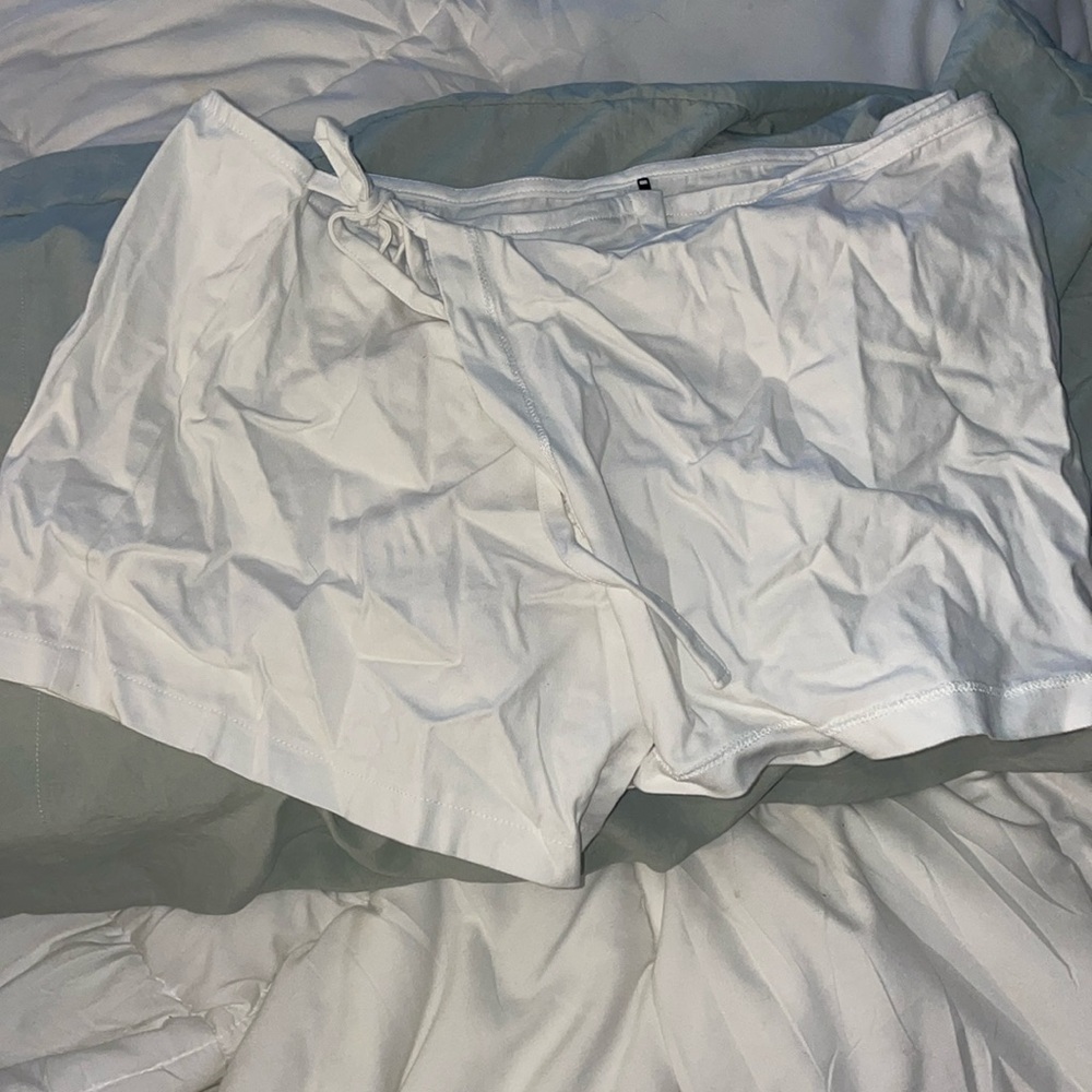 White Wrap Skort